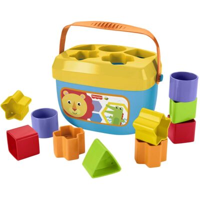 Fisher-Price Stacking Toy Baby’s First Blocks Set of 10 Shapes for Sorting Play Fisher-Price Stacking Toy Baby’s First Blocks Set of 10 Shapes for Sorting Play