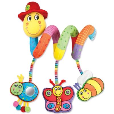 Galt Toys, Wiggly Worm, Cot and Pram Toy, Ages 0 Months Plus Galt Toys, Wiggly Worm, Cot and Pram Toy, Ages 0 Months Plus