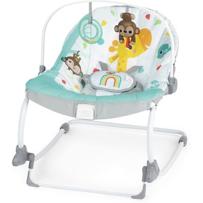 Bright Starts Wild Vibes Infant to Toddler Rocker with Vibrations, Unisex, Newbo Bright Starts Wild Vibes Infant to Toddler Rocker with Vibrations, Unisex, Newbo