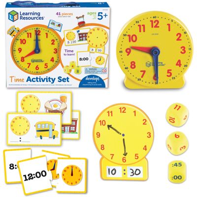 Learning Resources Time Activity Set, Ages 5–7, Teaching Time Toy, Learn to Tell Learning Resources Time Activity Set, Ages 5–7, Teaching Time Toy, Learn to Tell