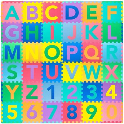 Unbranded Kids' ABC & 123 Foam Puzzle Play Mat – 36 Tiles, 4.7" x Unbranded Kids' ABC & 123 Foam Puzzle Play Mat – 36 Tiles, 4.7" x
