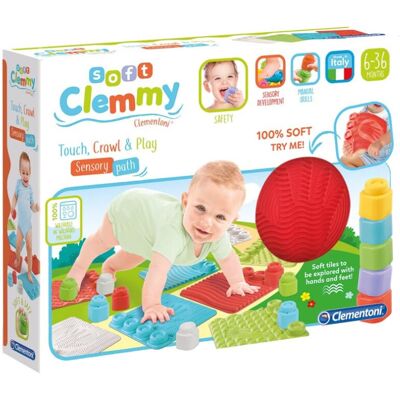 Clementoni- Soft Clemmy Touch, Crawl & Play Sensory Path: Safe & Fun Playmat for Clementoni- Soft Clemmy Touch, Crawl & Play Sensory Path: Safe & Fun Playmat for