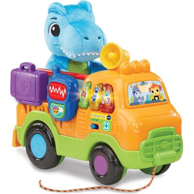 VTech Dino Rescue Truck, Pull-Along Truck, Role-Play Toy, Develops Fine Motor Sk VTech Dino Rescue Truck, Pull-Along Truck, Role-Play Toy, Develops Fine Motor Sk
