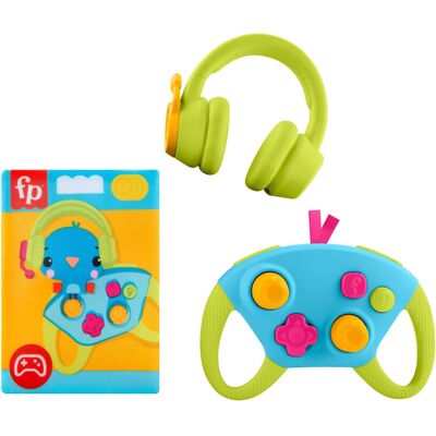 Fisher-Price Newborn Toys Level-Up Little Gamer Gift Set, Baby Rattle Teether & Fisher-Price Newborn Toys Level-Up Little Gamer Gift Set, Baby Rattle Teether &
