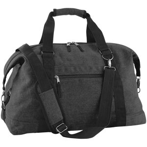 (One Size, Vintage Black) Bagbase Vintage Canvas Weekender / Holdall Carry Bag ( (One Size, Vintage Black) Bagbase Vintage Canvas Weekender / Holdall Carry Bag (
