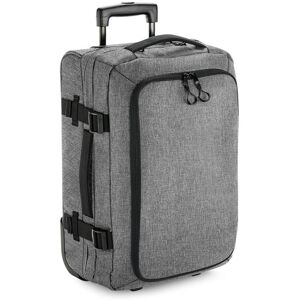 (One Size, Grey Marl) BagBase Unisex Escape Carry-On Wheelie Bag (One Size, Grey Marl) BagBase Unisex Escape Carry-On Wheelie Bag