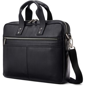 Samsonite Classic Leather Slim Brief Black One Size Samsonite Classic Leather Slim Brief Black One Size