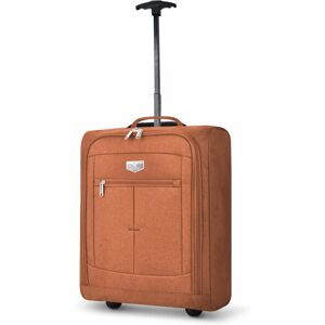 (Orange) LUGG EasyJet 45x36x20 Carry-On Suitcase, Underseat Cabin Bag, Lightweig (Orange) LUGG EasyJet 45x36x20 Carry-On Suitcase, Underseat Cabin Bag, Lightweig