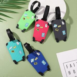 Unbranded (As show, One size) 5 Pcs Silicone Airplane Suitcase Tags Boarding Luggage Tag C Unbranded (As show, One size) 5 Pcs Silicone Airplane Suitcase Tags Boarding Luggage Tag C