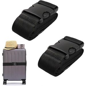 Unbranded (As show, One size) 2 PCS Luggage Suitcase Straps Set,Travel Accessories Thicken Unbranded (As show, One size) 2 PCS Luggage Suitcase Straps Set,Travel Accessories Thicken