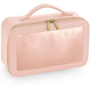 (One Size, Soft Pink) Bagbase Clear Toiletry Bag (One Size, Soft Pink) Bagbase Clear Toiletry Bag