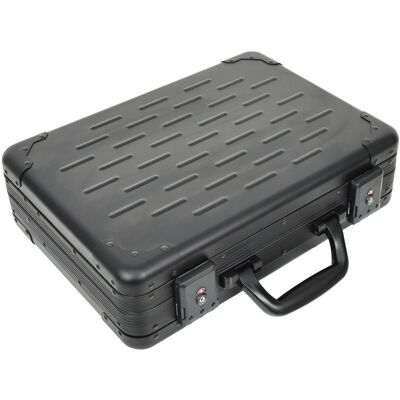 A1 FASHION GOODS Attache Case Black Aluminium Classic Dual TSA Lock Briefcase Business Bag Agent A1 FASHION GOODS Attache Case Black Aluminium Classic Dual TSA Lock Briefcase Business Bag Agent