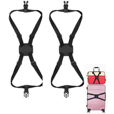 Unbranded Luggage Straps Set of 2, Expandable Adjustable Suitcase Straps, Hands Free Carry Unbranded Luggage Straps Set of 2, Expandable Adjustable Suitcase Straps, Hands Free Carry