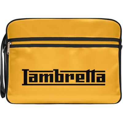 (One Size, Black/Mustard) Lambretta Unisex Adult Logo Cabin Bag (One Size, Black/Mustard) Lambretta Unisex Adult Logo Cabin Bag