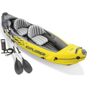 Intex Explorer K2 2 Person Inflatable Kayak Canoe Paddle Boat and Pump Intex Explorer K2 2 Person Inflatable Kayak Canoe Paddle Boat and Pump
