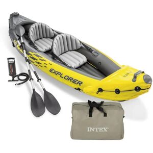 Intex Yellow Inflatable Kayak - Canoe Dinghy Explorer K2 Intex Yellow Inflatable Kayak - Canoe Dinghy Explorer K2