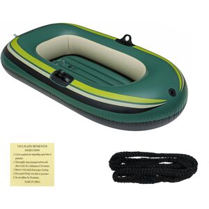 GreenZech (03#) One/Two Person Inflatable Boat Thickened Durable PVC Foldable Fishing Boat GreenZech (03#) One/Two Person Inflatable Boat Thickened Durable PVC Foldable Fishing Boat