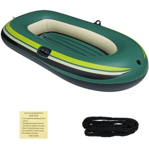 GreenZech (04#) One/Two Person Inflatable Boat Thickened Durable PVC Foldable Fishing Boat GreenZech (04#) One/Two Person Inflatable Boat Thickened Durable PVC Foldable Fishing Boat