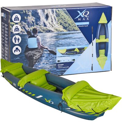 URBN Living Two Person PVC Outdoor Compact Inflatable Kayak Canoe Dinghy Boat Set URBN Living Two Person PVC Outdoor Compact Inflatable Kayak Canoe Dinghy Boat Set