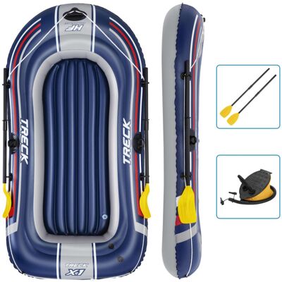 Bestway Inflatable Boat Inflatable Kayak with Pump and Oars Blue Hydro-Force Bestway Inflatable Boat Inflatable Kayak with Pump and Oars Blue Hydro-Force