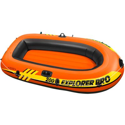Intex Explorer Pro Inflatable Boat, Boat Only, Two Person (196 x 102 x 33 cm), O Intex Explorer Pro Inflatable Boat, Boat Only, Two Person (196 x 102 x 33 cm), O