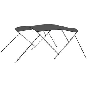 vidaXL 3 Bow Bimini Top Anthracite 183x160x137 cm Boat Storage Canopy Awning vidaXL 3 Bow Bimini Top Anthracite 183x160x137 cm Boat Storage Canopy Awning