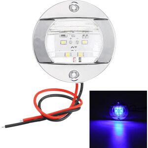 GreenZech (Blue) 12V 6LED Marine Boat Yacht Stern Navigation Round Light Chrome Transom Mo GreenZech (Blue) 12V 6LED Marine Boat Yacht Stern Navigation Round Light Chrome Transom Mo