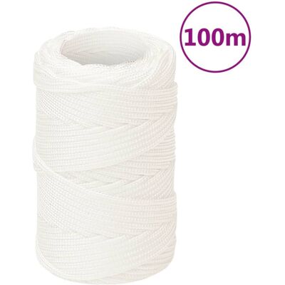 vidaXL 100 m White Marine Rope - Marine Rope vidaXL 100 m White Marine Rope - Marine Rope