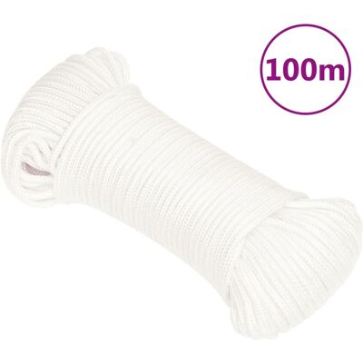 vidaXL Marine Rope White 5 mm 100 m Polypropylene - Marine Rope vidaXL Marine Rope White 5 mm 100 m Polypropylene - Marine Rope