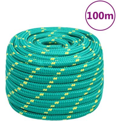 vidaXL Boat Rope Green 20 mm 100 m Polypropylene - Marine Rope vidaXL Boat Rope Green 20 mm 100 m Polypropylene - Marine Rope