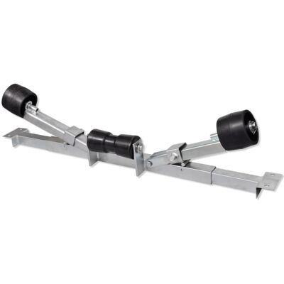vidaXL Boat Trailer Support Bracket with Keel Rollers - Boat Trailer Support vidaXL Boat Trailer Support Bracket with Keel Rollers - Boat Trailer Support