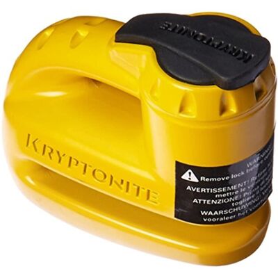 Kryptonite 884 Keeper 5 S2 Motorbike Cycle Disc Lock with Reminder Cable - Yello Kryptonite 884 Keeper 5 S2 Motorbike Cycle Disc Lock with Reminder Cable - Yello
