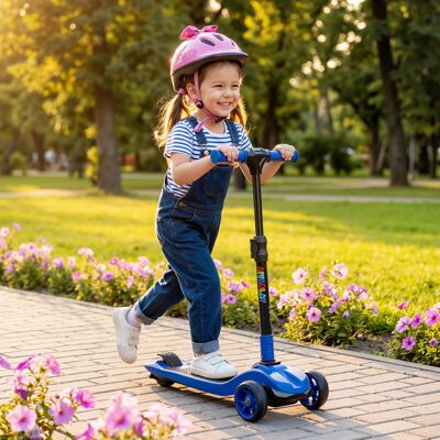 (Blue) AIYAPLAY Electric Scooter for Age 6-10, 3 Wheel Foldable Kids Scooter, Bl (Blue) AIYAPLAY Electric Scooter for Age 6-10, 3 Wheel Foldable Kids Scooter, Bl