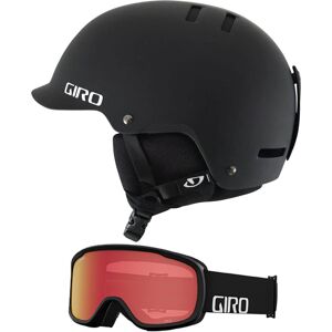 Giro Surface Snowboard Ski Helmet Goggle Combo Matte Black w/Black Wordmark Flas Giro Surface Snowboard Ski Helmet Goggle Combo Matte Black w/Black Wordmark Flas