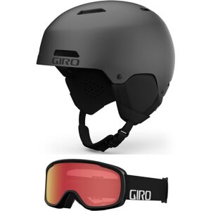 Giro Ledge Combo Pack Ski Helmet - Snowboarding Helmet with Matching Goggles Mat Giro Ledge Combo Pack Ski Helmet - Snowboarding Helmet with Matching Goggles Mat