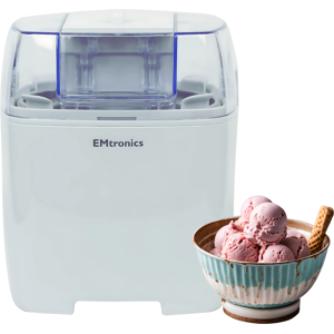 EMtronics 1.5L Electric Ice Cream Maker - White EMtronics 1.5L Electric Ice Cream Maker - White