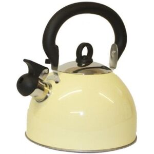 Unbranded 2.5L Stainless Steel Whistling Kettle - Cream Unbranded 2.5L Stainless Steel Whistling Kettle - Cream