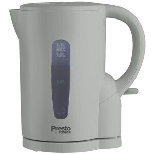 Tower Presto PT10053GRY 2200W 1.7L Electric Kettle Grey - Fast Boil, Detachable Tower Presto PT10053GRY 2200W 1.7L Electric Kettle Grey - Fast Boil, Detachable