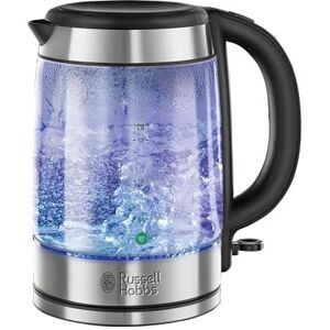 Russell Hobbs 21600-10 Illuminating Glass Kettle, Black, 1.7 Litre, 3000 Watt Russell Hobbs 21600-10 Illuminating Glass Kettle, Black, 1.7 Litre, 3000 Watt