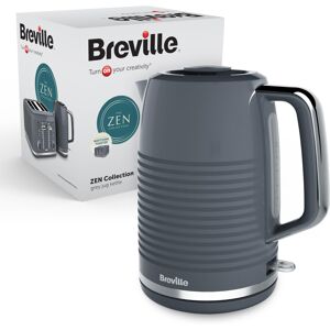 Breville Zen Grey Electric Kettle 1.7L 3kW Fast Boil Grey & Silver Chrome Breville Zen Grey Electric Kettle 1.7L 3kW Fast Boil Grey & Silver Chrome