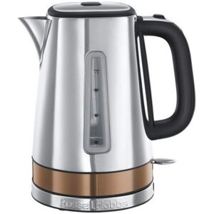 Russell Hobbs Luna Stainless Steel & Copper 1.7L Cordless Electric Kettle (Quiet Russell Hobbs Luna Stainless Steel & Copper 1.7L Cordless Electric Kettle (Quiet