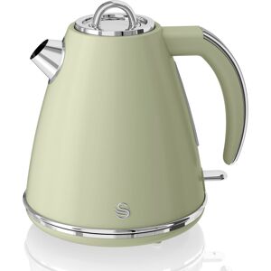 Swan SK19020GN Retro Jug Kettle, Fast Boil, Easy Pour, 360 Degree Base, 1.5L, 3K Swan SK19020GN Retro Jug Kettle, Fast Boil, Easy Pour, 360 Degree Base, 1.5L, 3K