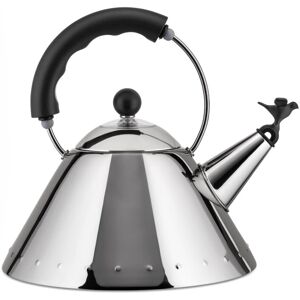 Alessi 9093 B Kettle Stainless Steel with Handle and Bird-Shaped Whistle Polyami Alessi 9093 B Kettle Stainless Steel with Handle and Bird-Shaped Whistle Polyami