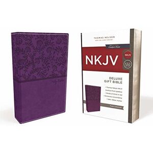 Unbranded NKJV, Deluxe Gift Bible, Imitation Leather, Purple, Red Letter Edition Unbranded NKJV, Deluxe Gift Bible, Imitation Leather, Purple, Red Letter Edition