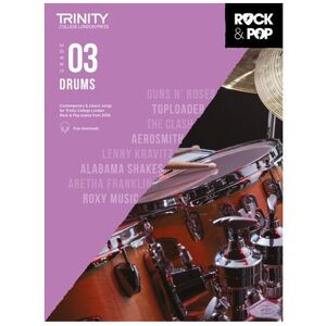 Unbranded Trinity College London Rock & Pop 2018 Drums Grade 3 – Real Songs with Performan Unbranded Trinity College London Rock & Pop 2018 Drums Grade 3 – Real Songs with Performan