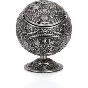 GOPatriot Memory Vintage Windproof Ashtray with Lid Desktop Portable Cigarette Ashtray (Rose Tin) GOPatriot Memory Vintage Windproof Ashtray with Lid Desktop Portable Cigarette Ashtray (Rose Tin)