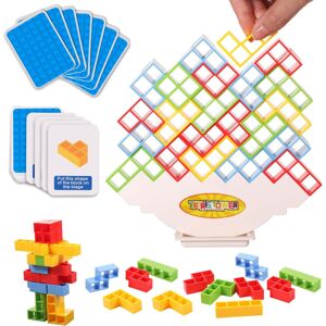 SinoDragon 32Pcs Tetra Tower Balance Stacking Toys Board Games Building Blocks SinoDragon 32Pcs Tetra Tower Balance Stacking Toys Board Games Building Blocks