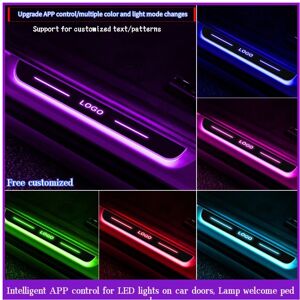 Maxpower (For M-ustang, 2 PCS Rear door) Customized Car door Sill light logo Projector la Maxpower (For M-ustang, 2 PCS Rear door) Customized Car door Sill light logo Projector la