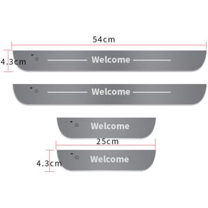 Maxpower (For L-EXUS, 4pcs Set) NEW Customized Dynamic LED Welcome Car Scuff Plate Pedal Maxpower (For L-EXUS, 4pcs Set) NEW Customized Dynamic LED Welcome Car Scuff Plate Pedal