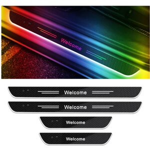 Maxpower (For H-ONDA, B-4Pcs) New4/2 Pcs Customized Car Door Sill Light RGB Colour Car Sc Maxpower (For H-ONDA, B-4Pcs) New4/2 Pcs Customized Car Door Sill Light RGB Colour Car Sc